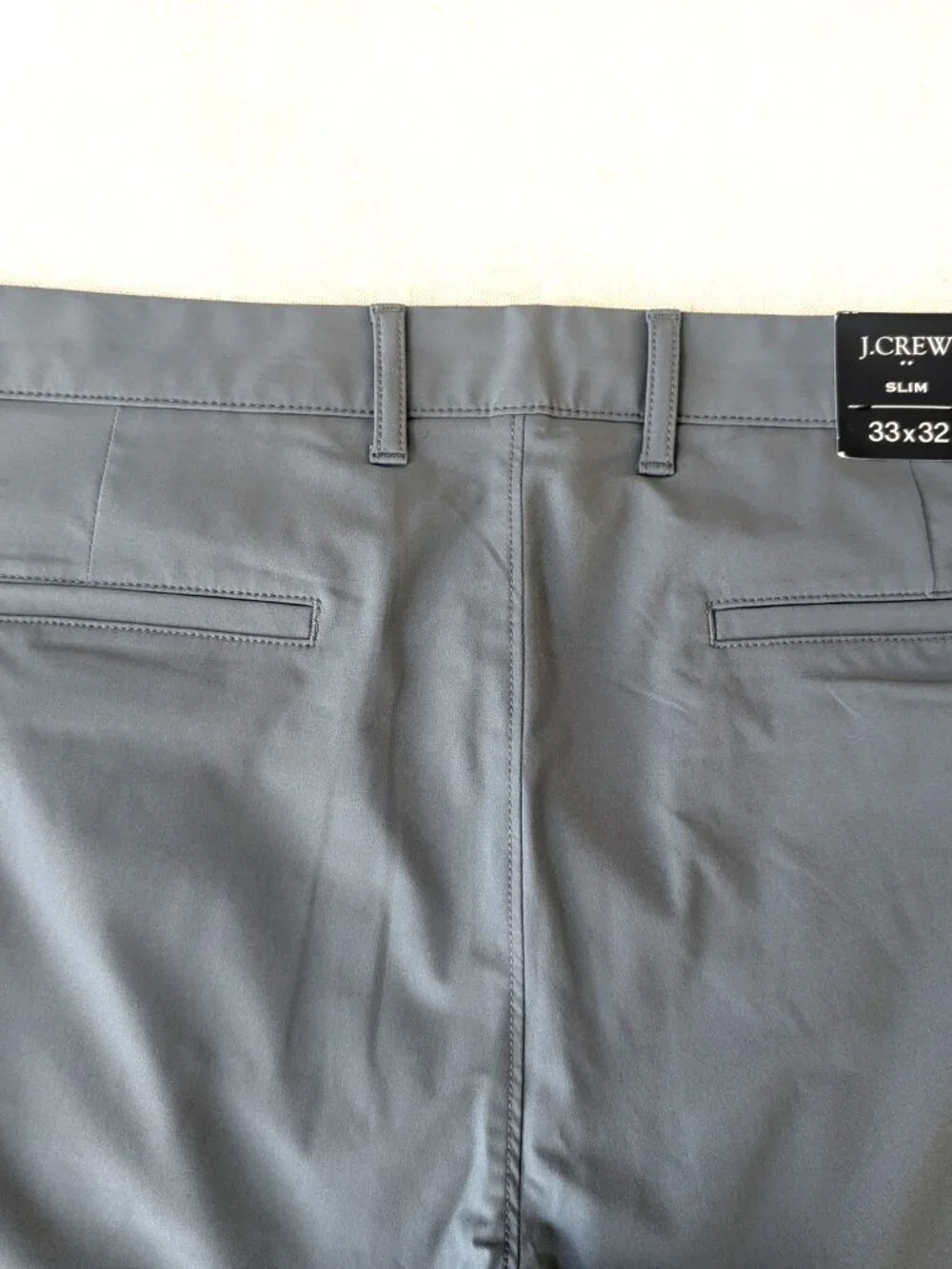 J.Crew Flex Slim Fit Tech Chino Pants Men’s 33x32 Tarnished Metal NWT